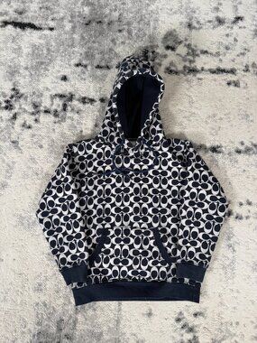 Coach Full Print Logo Kid's Hoodie
